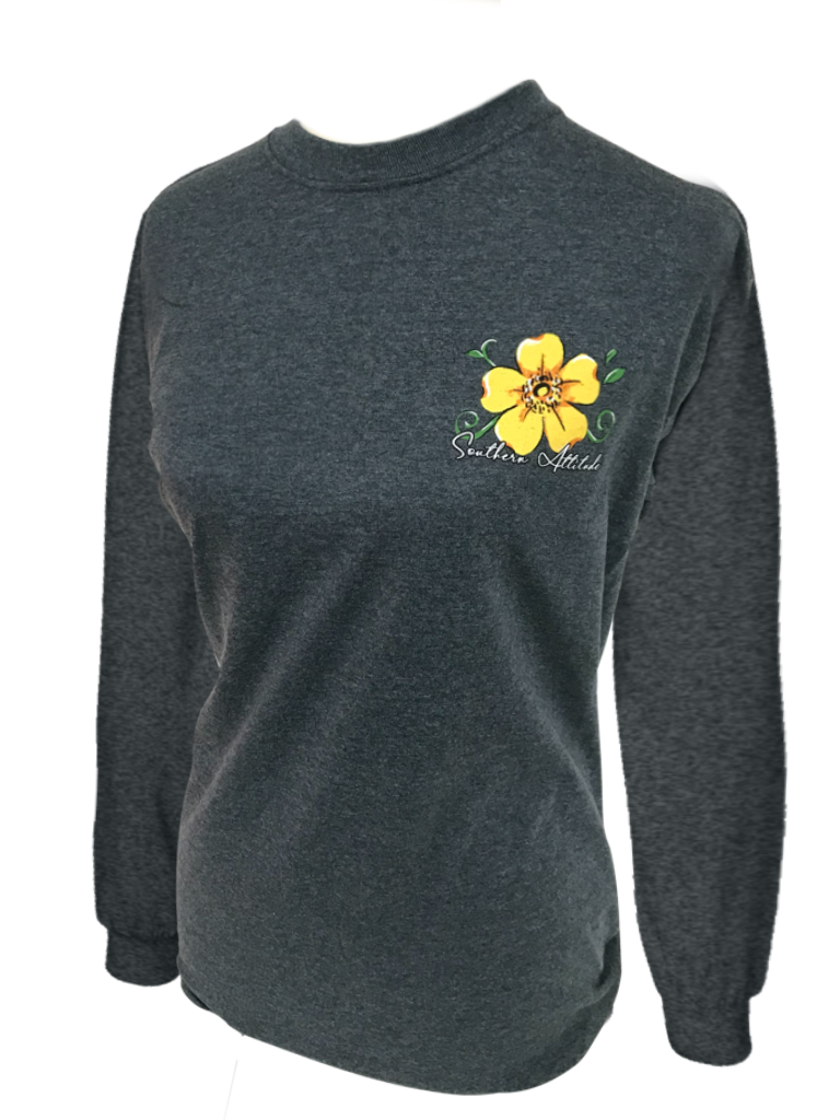 Southern Attitude Preppy Suck It Up Buttercup Long Sleeve T-Shirt - SimplyCuteTees