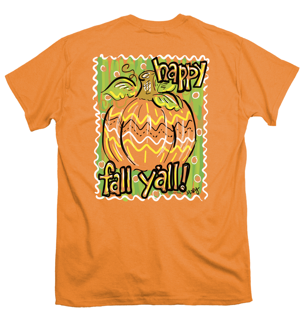 SALE Itsa Girl Thing it's Fall Y'all Pumpkin Bright Girlie T-Shirt