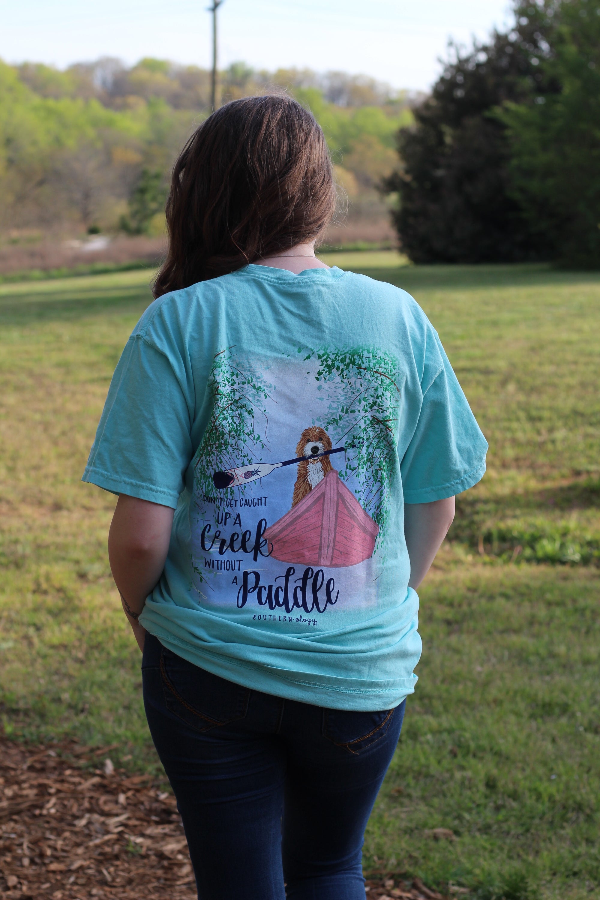 Southernology Paddle Up a Creek Canoe Comfort Colors T-Shirt