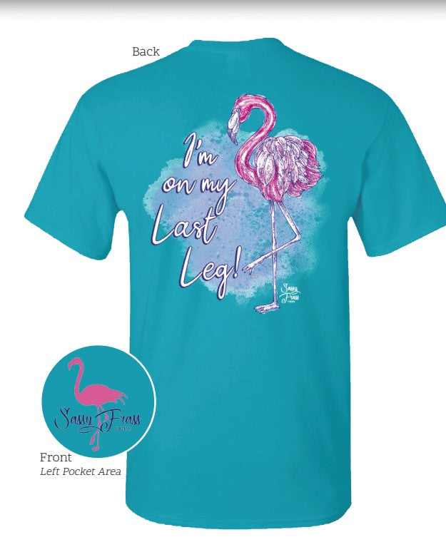 Sassy Frass I'm on my Last Leg Flamingo T-Shirt