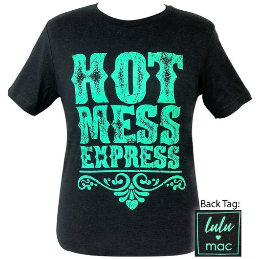 Girlie Girl Originals Lulu Mac Preppy Hot Mess Express Distressed T-Shirt - SimplyCuteTees