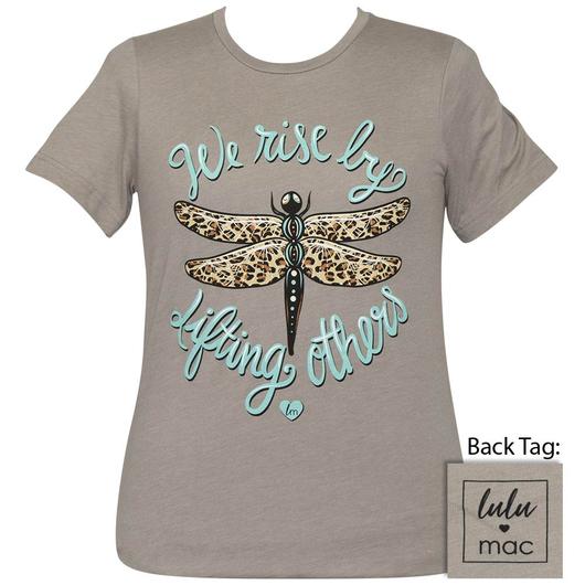 Girlie Girl Lulu Mac Preppy Lift Others Leopard Dragonflies T-Shirt - SimplyCuteTees