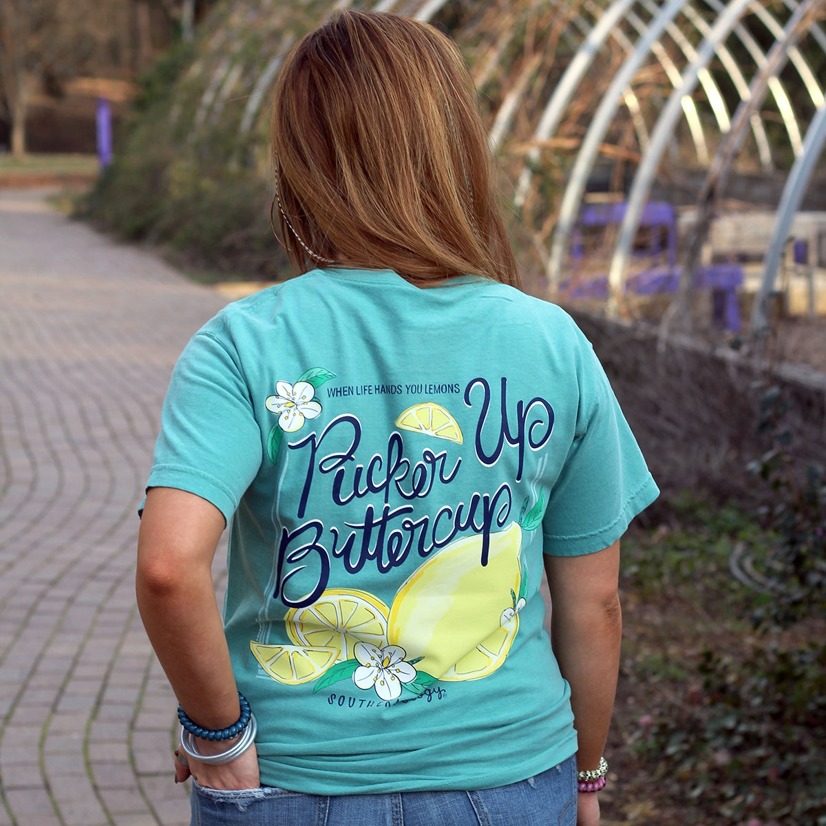 Sale Southernology Pucker Up Buttercup Comfort Colors T-Shirt