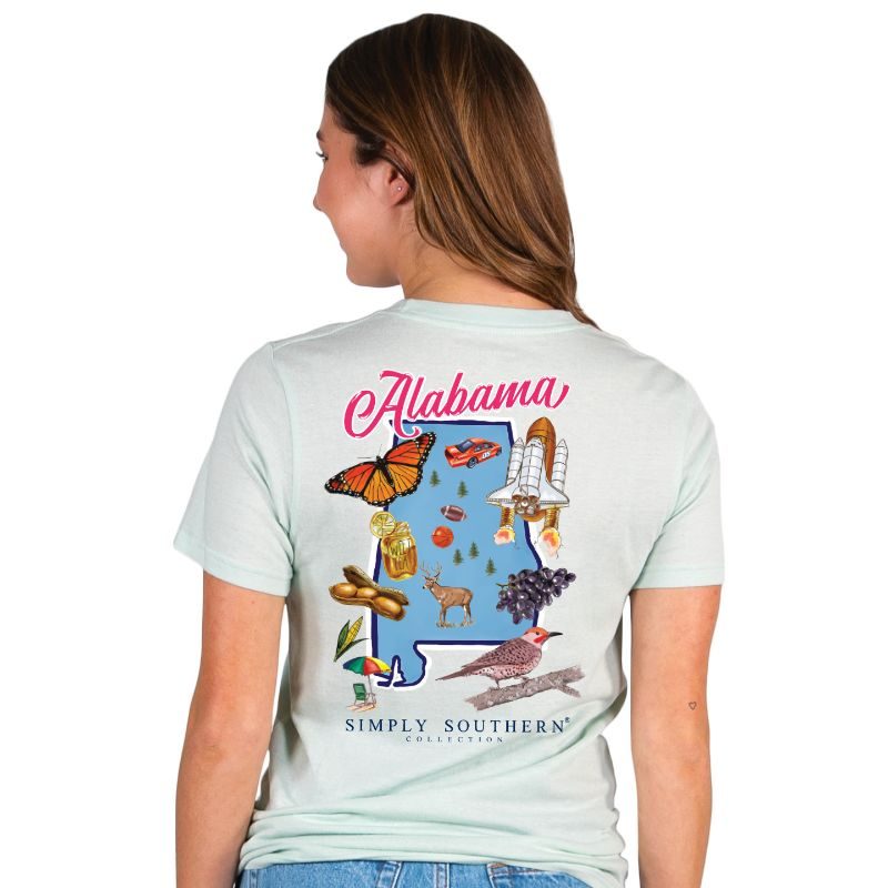 Simply Southern Preppy Alabama Breeze T-Shirt - SimplyCuteTees