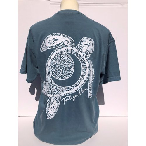 Southern Attitude Tortuga Moon Big Moon Comfort Colors T-Shirt - SimplyCuteTees
